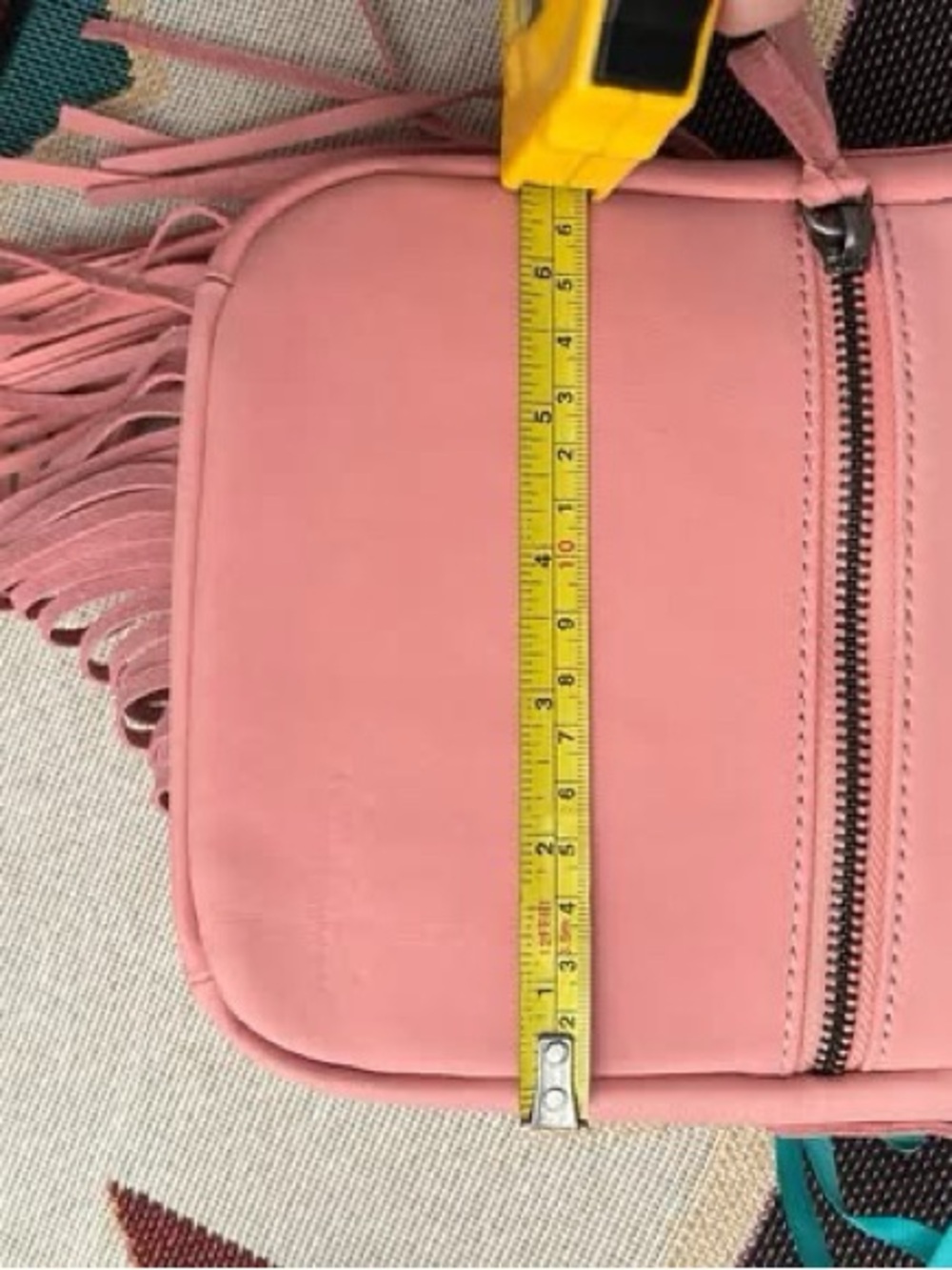 Montana West Pink Tooled Floral Fringe Crossbody Bag - Picture 3 of 7